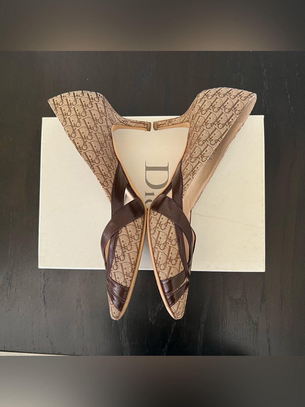 🖤EUC🖤 CHRISTIAN DIOR Strappy Escarpin Kitten Heels - Picture 12 of 13